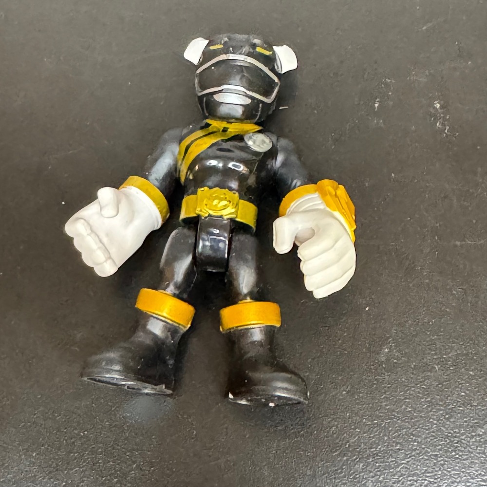 Power Rangers Fisher-Price Toy Figure Black Ranger‎ Action Figure 2.5"